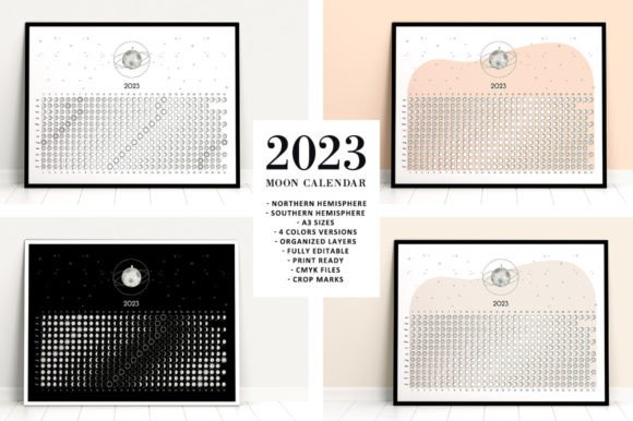 Download Moon Calendar 2023 Classic - Moon Collection
