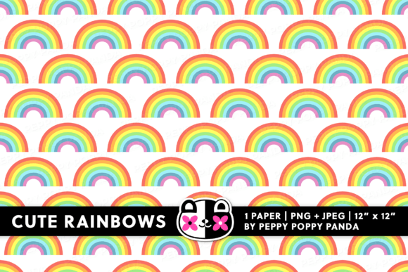 Download Rainbows Digital Paper - Rainbows digital paper Collection