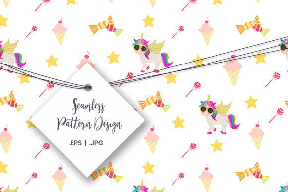 Download Unicorn Seamless Pattern Graphic - Unicorn seamless pattern Collection