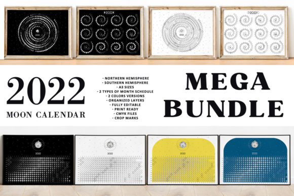 Download Moon Calendar 2022 Mega Bundle - Moon Collection