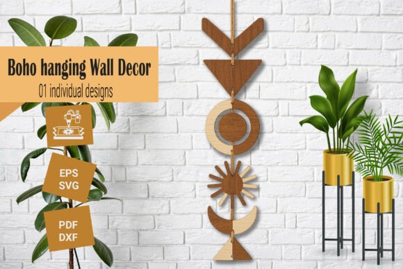 Download Geometric Sun Moon Wall Decor SVG - Moon Collection