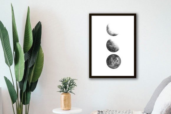 Download Moon Phase Wall Art Prints - Moon Collection