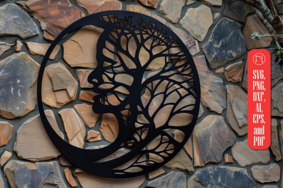 Download Mystical Moon Laser-cut Wall Decor - Moon Collection