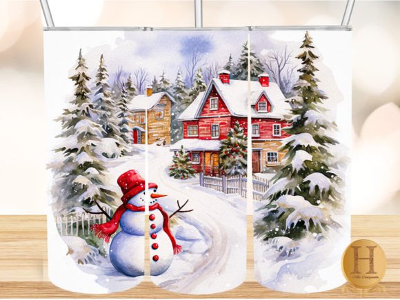 Download Snowman Watercolor Tumbler Png - Premium Resources