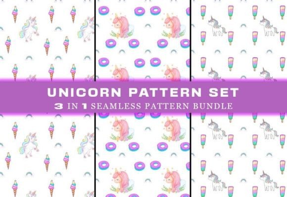 Download Unicorn Seamless Pattern Digital Papers - Unicorn seamless pattern Collection