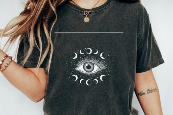 Download Celestial Third Eye Moon Phase Stars Png - Moon Collection