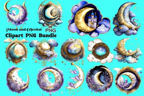 Download Moon and Celestial Clipart PNG - Moon Collection