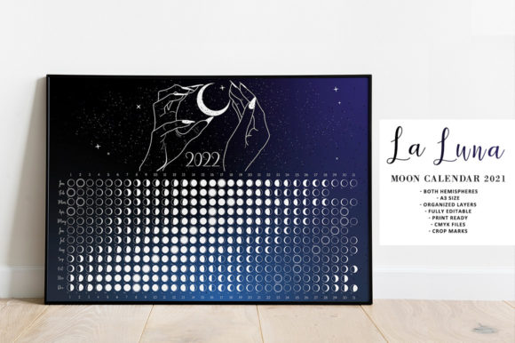 Download Moon Calendar 2022 La Luna - Moon Collection
