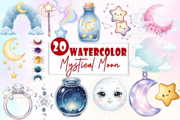Download Mystical Moon Clipart - Moon Collection