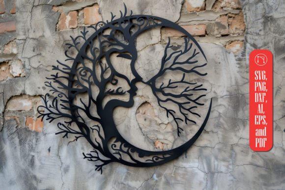 Download Mystical Moon Laser-cut Wall Decor - Moon Collection