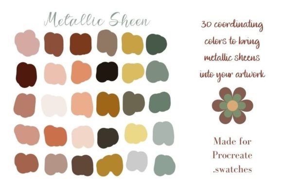 Download Metallic Sheen Color Palette (Procreate) - Sheen Collection