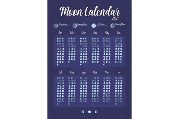 Download Moon Calendar Creative Planner Page - Moon Collection
